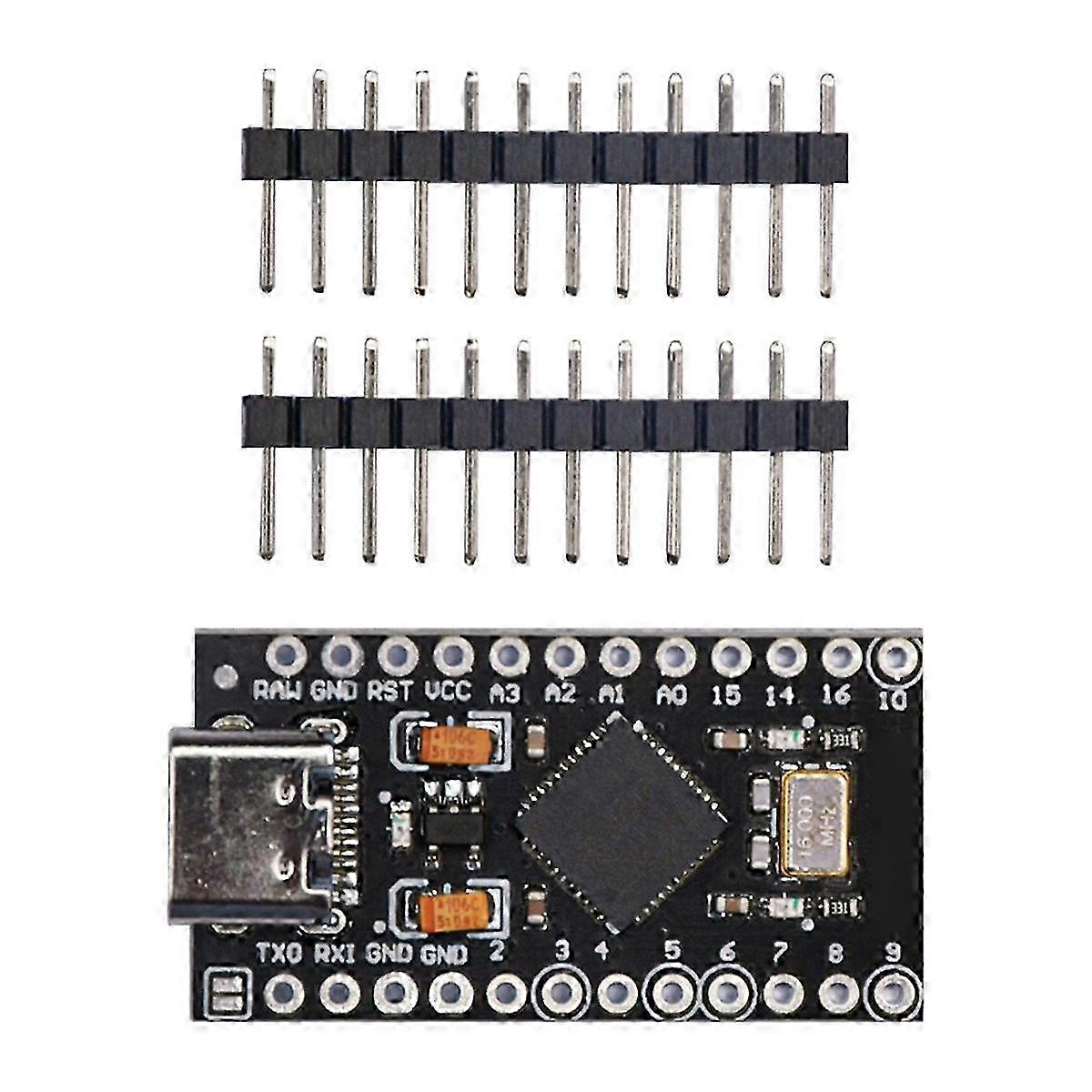 Atmega32u4 Type-c Mini Usb Pro Micro-for Atmega32u4 3.3v/16mhz Module With 2 Row Pin Header For