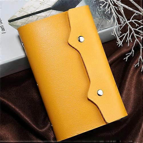 PURDORED 1 Pc 108 Slots Card Holder PU Leather Business Card Case Function Bag Minimalist Wallet ID Card Bag Tarjetero Hombre
