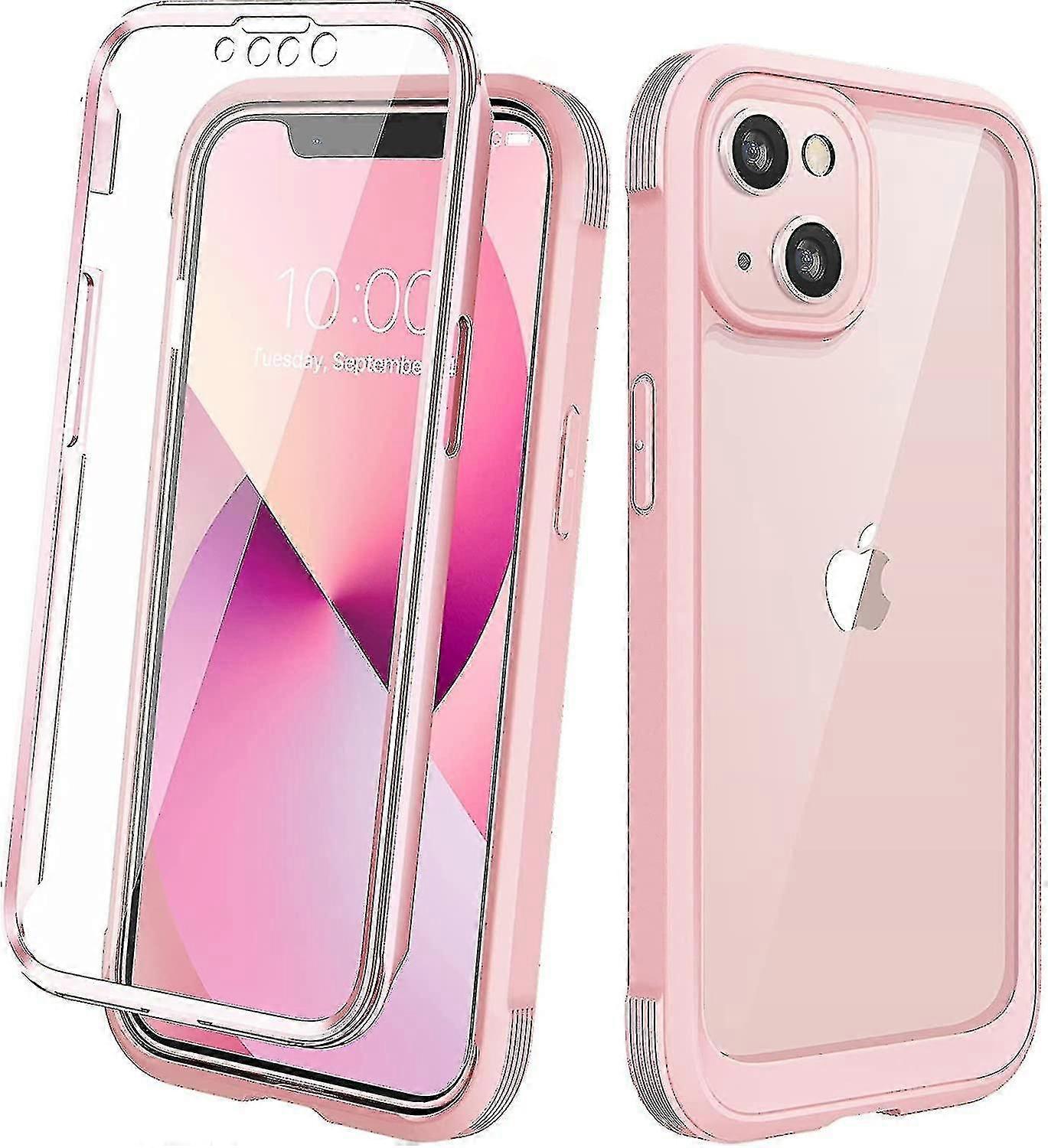 Compatibile con la custodia per iPhone 13, corpo completo 360 con protezione dello schermo integrata custodia per paraurti sensibile agli urti sensibile al tocco Cover trasparente progettata Compatib