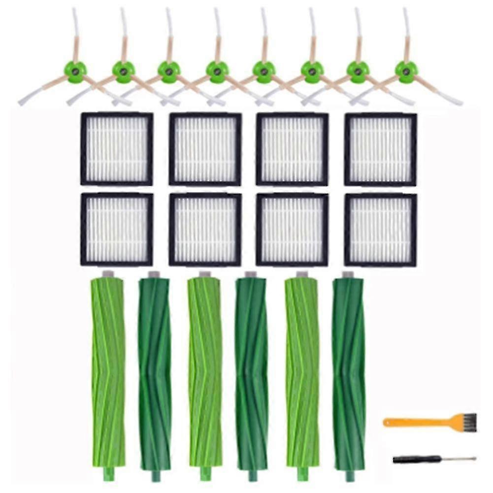24pcs Rolling Brush Filter Side Brush For Irobot Roomba I7 E5 Robot