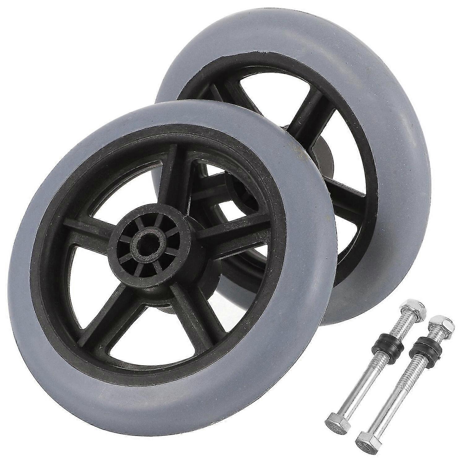 2pcs Rollstuhlräder kleine Vorderräder Rollstuhl Vorderräder Rollstuhlzubehör