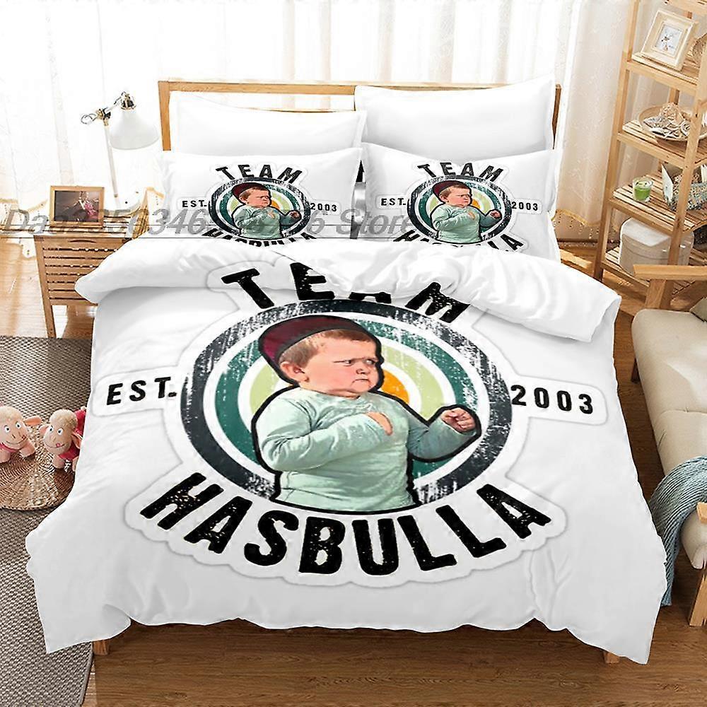 f608 ملاءات سرير فريق Hasbulla طقم سرير مزدوج كامل كوين بحجم كينج طقم ملاءات سرير Aldult لغرفة نوم الأطفال طقم ملاءات سريرملاءات سرير Rt608