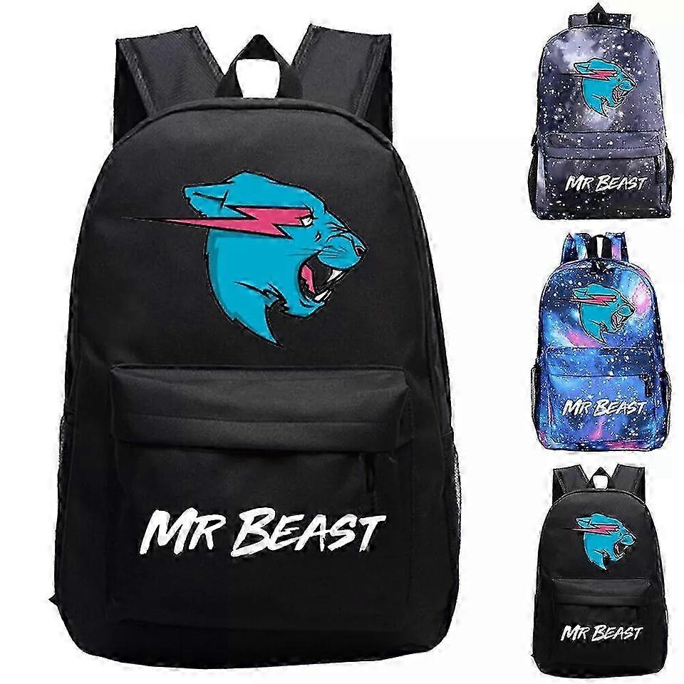 Enfants Mr Beast Grande Capacité Sac À Dos Sac À Dos Ordinateur Portable Sac À Dos Léger Causal