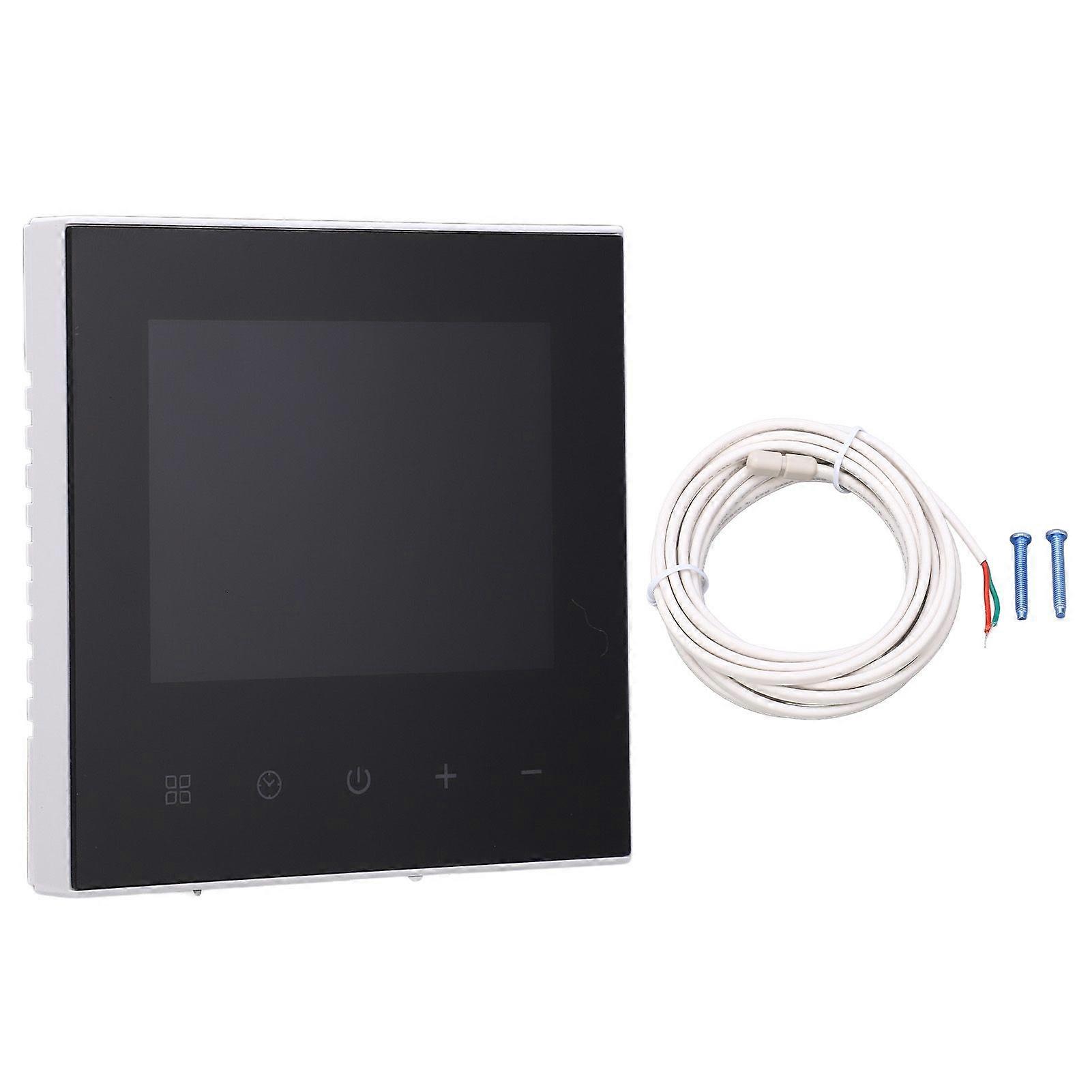 86 Wifi Smart Thermostat Remote APP Voice Control Touch Screen Thermostat with External Sensing Wire 100240V