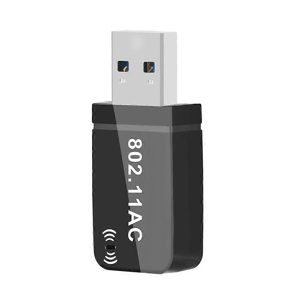 USB-Wi-Fi-Adapter-treiberfreier AC-1300Mbps-Wireless-Netzwerkkarte Dualband-5-GHz-2,4-GHz-Wi-Fi-Wireless-Signalempfänger für Laptop-Desktop