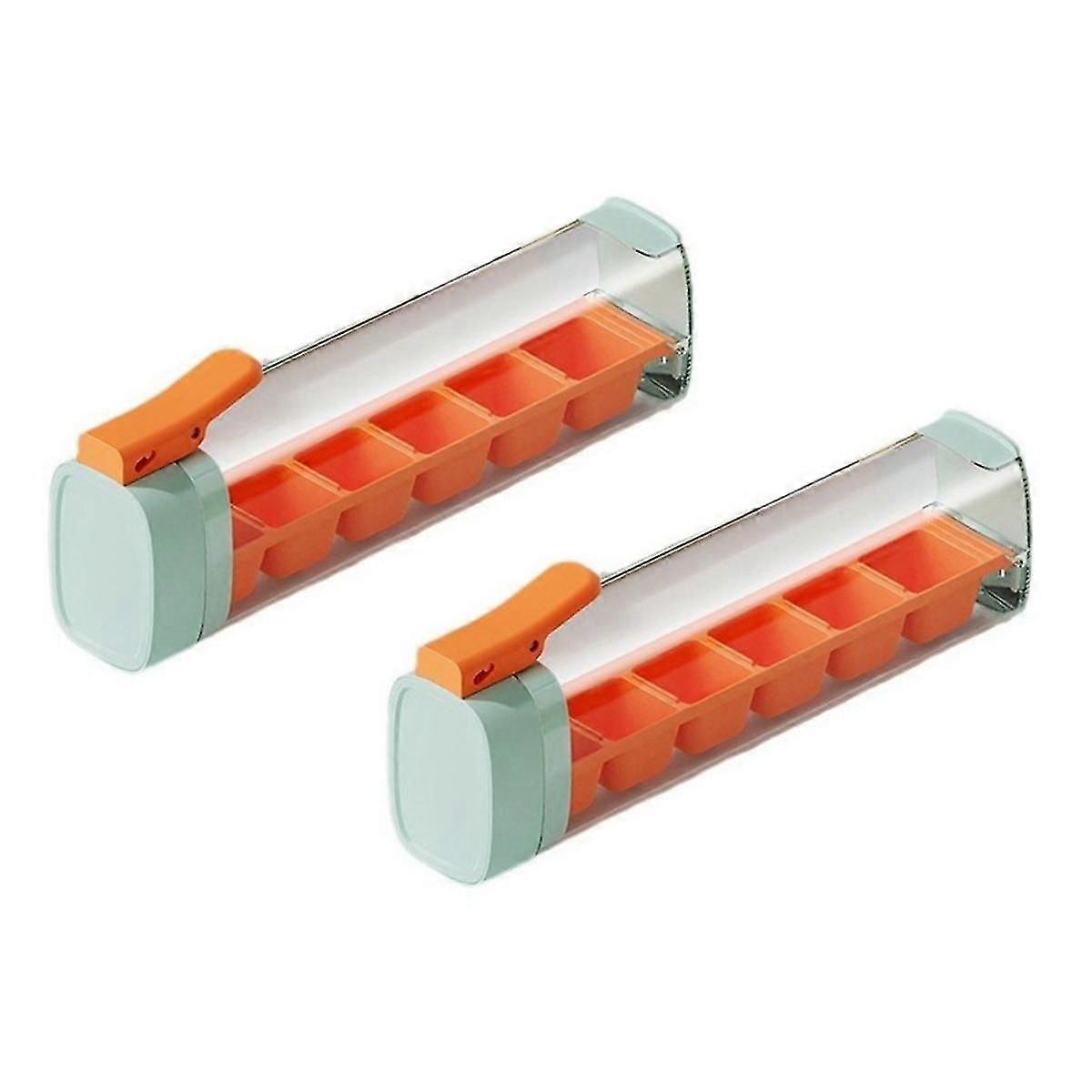 Ice Cube Tray Easy Demould Ice Maker With Handle Single Hand Press Ice Cube Mold Whiskey Cocktail Drink Ice Box A