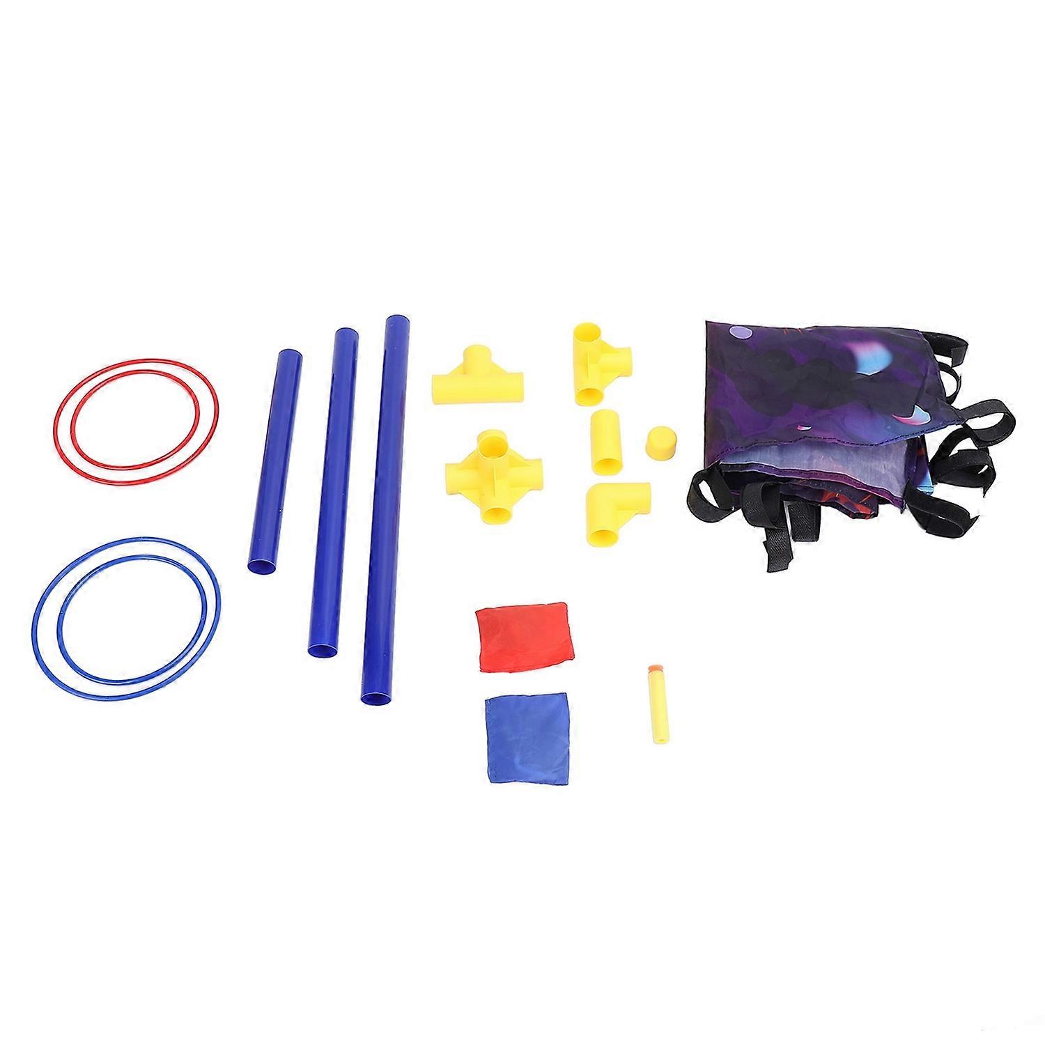 3 in 1 Kids Toss Ring Game with Ejecting Toy Sand Bags Easy Disassembly Throwing Toys Set for Indoor