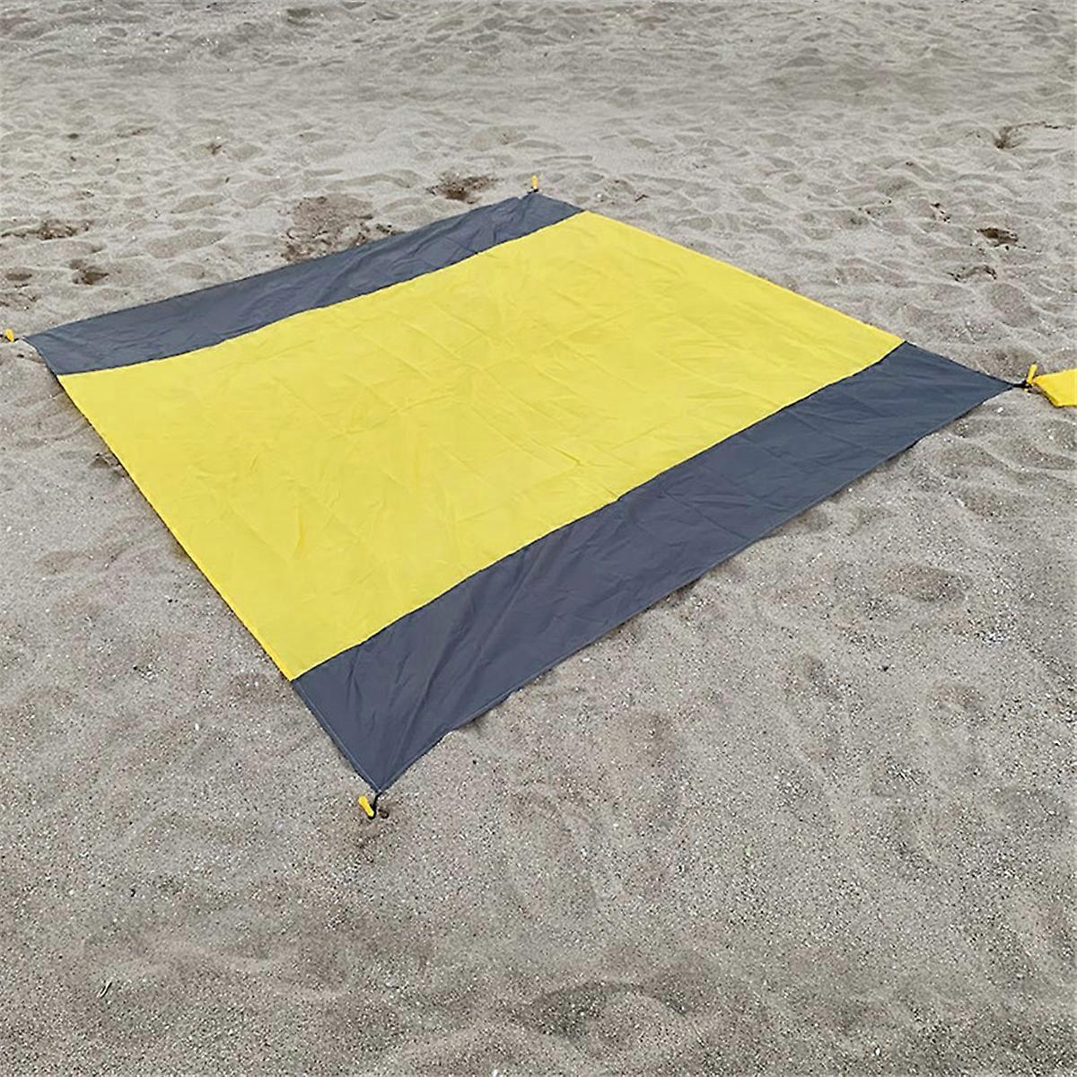 Blå Udendørs Camping Vandtæt og Fugtsikker Måtte, Foldbar Plæne Strandmåtte, Picnic Måtte