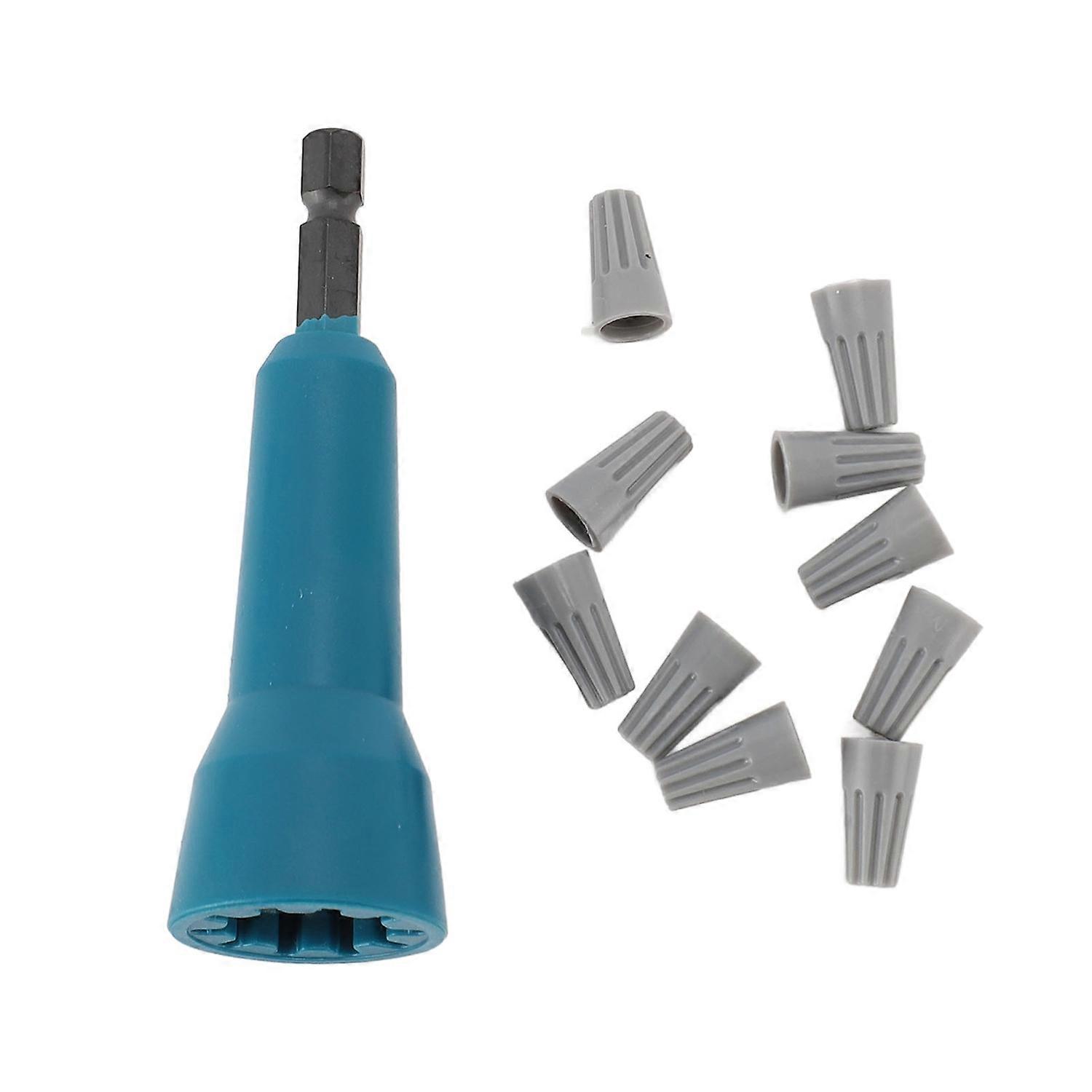 Rotating Wire Twister with 10 Caps High Speed Steel Shank Electric Drill Twisting Tool for Maintenan