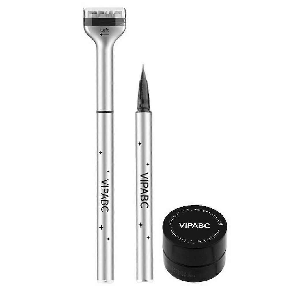 Multifunction Lower Eyelash Stamps Waterproof Sweatproof Eyeliner Pen Quick-drying Eye Makeup Pen for Daily Makeup