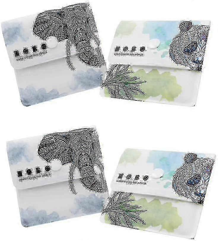 4 Pack Eco-friendly Portable Ashtray Reusable Ash Bag Fireproof Ashtray