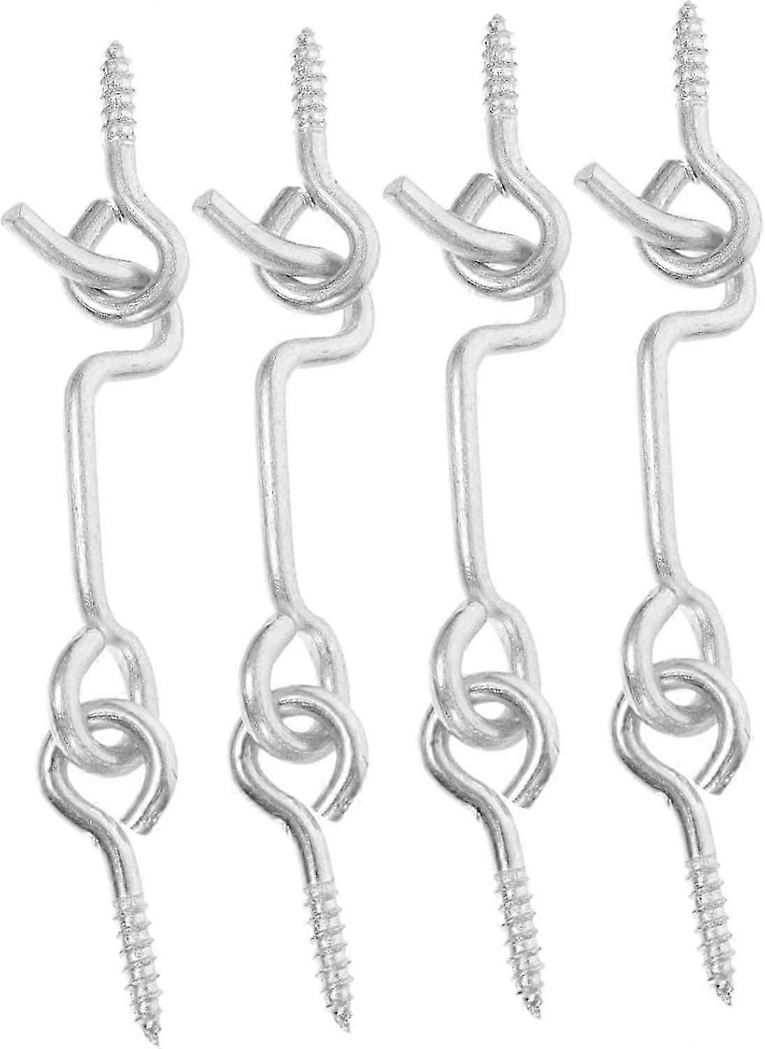 unique 4 Sets Window Door Hook Wind Hook Privacy Hook Eye Door Latch Window Locks Door