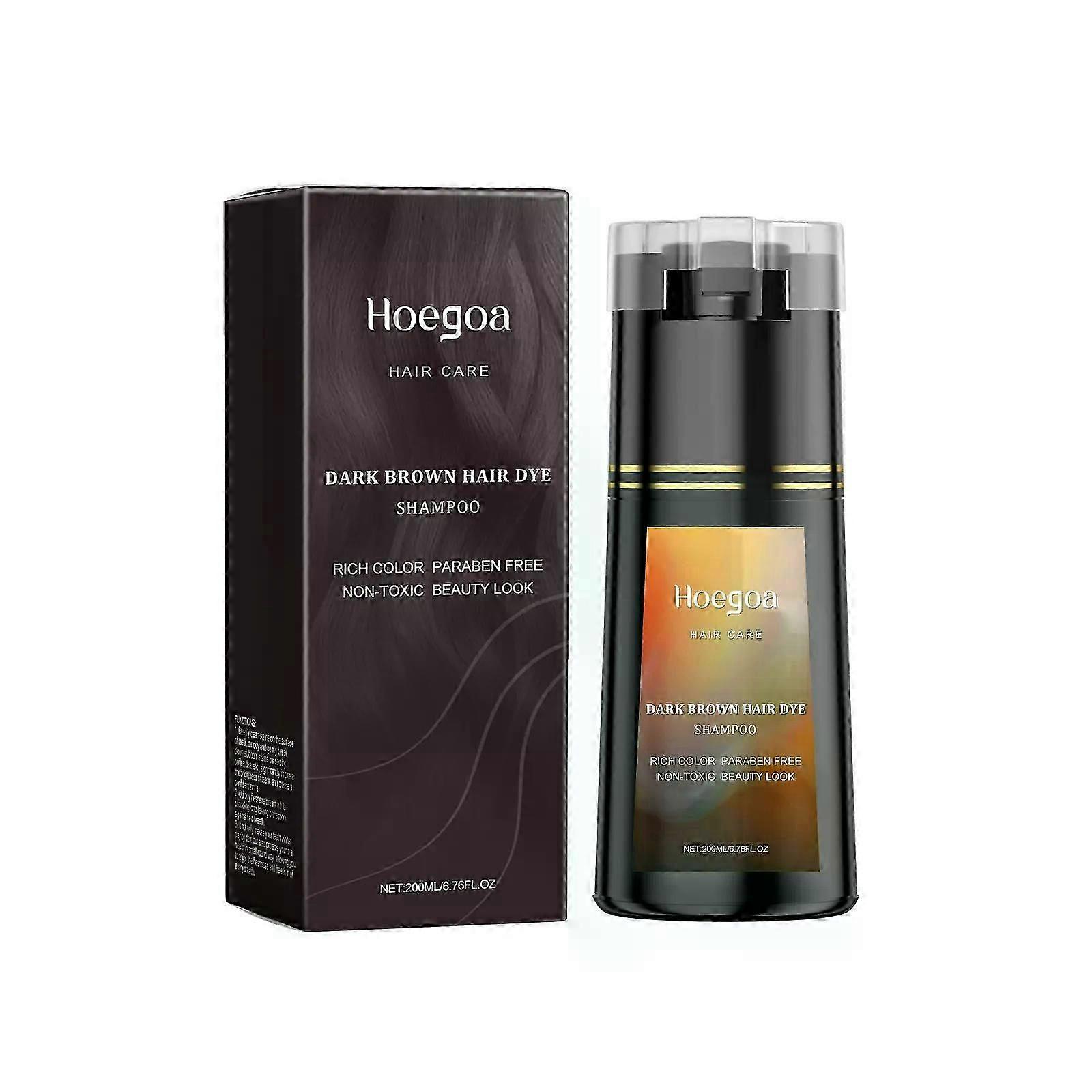 Hair Dye Shampoo, 3 in 1 Instant Hair Dye Shampoo, Black Hair Dye Shampoo, Color Shampoo Hair Dye for Hair Coverage