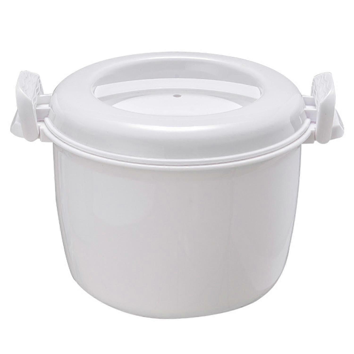 Rice Steaming Pot Good Insulation Ergonomic Handle Buckle Design Microwave Rice Cooker Steamer