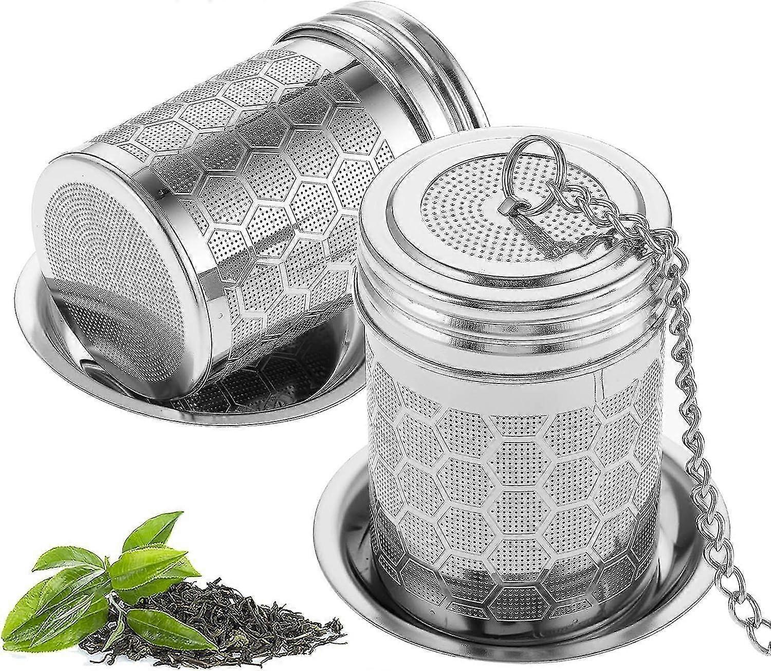 2pcs 304 Stainless Steel Tea Infusers for Loose Leaf Tea with Hook