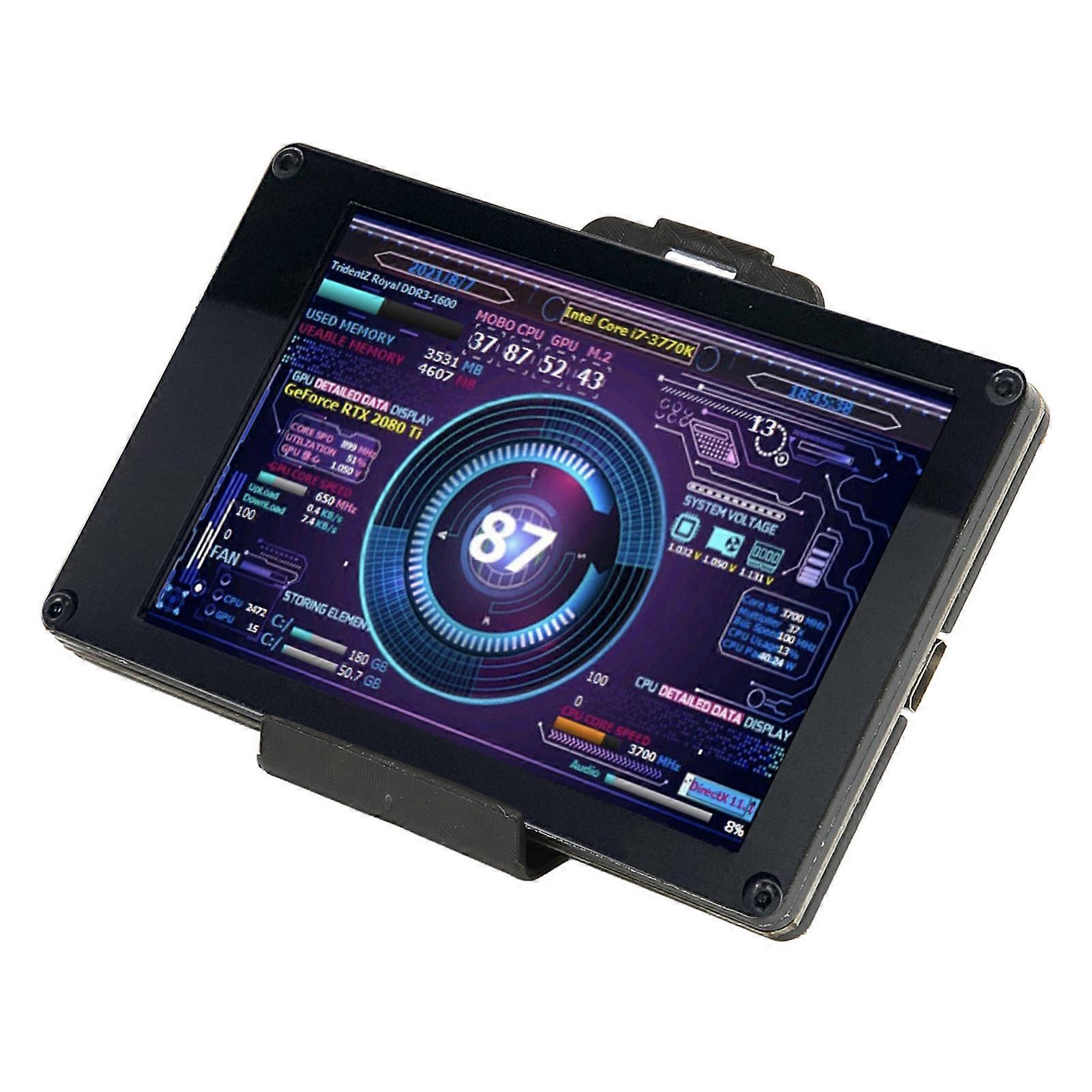 USB-Powered Mini Display, Multi-System Compatible, Auto-Sleep Enabled