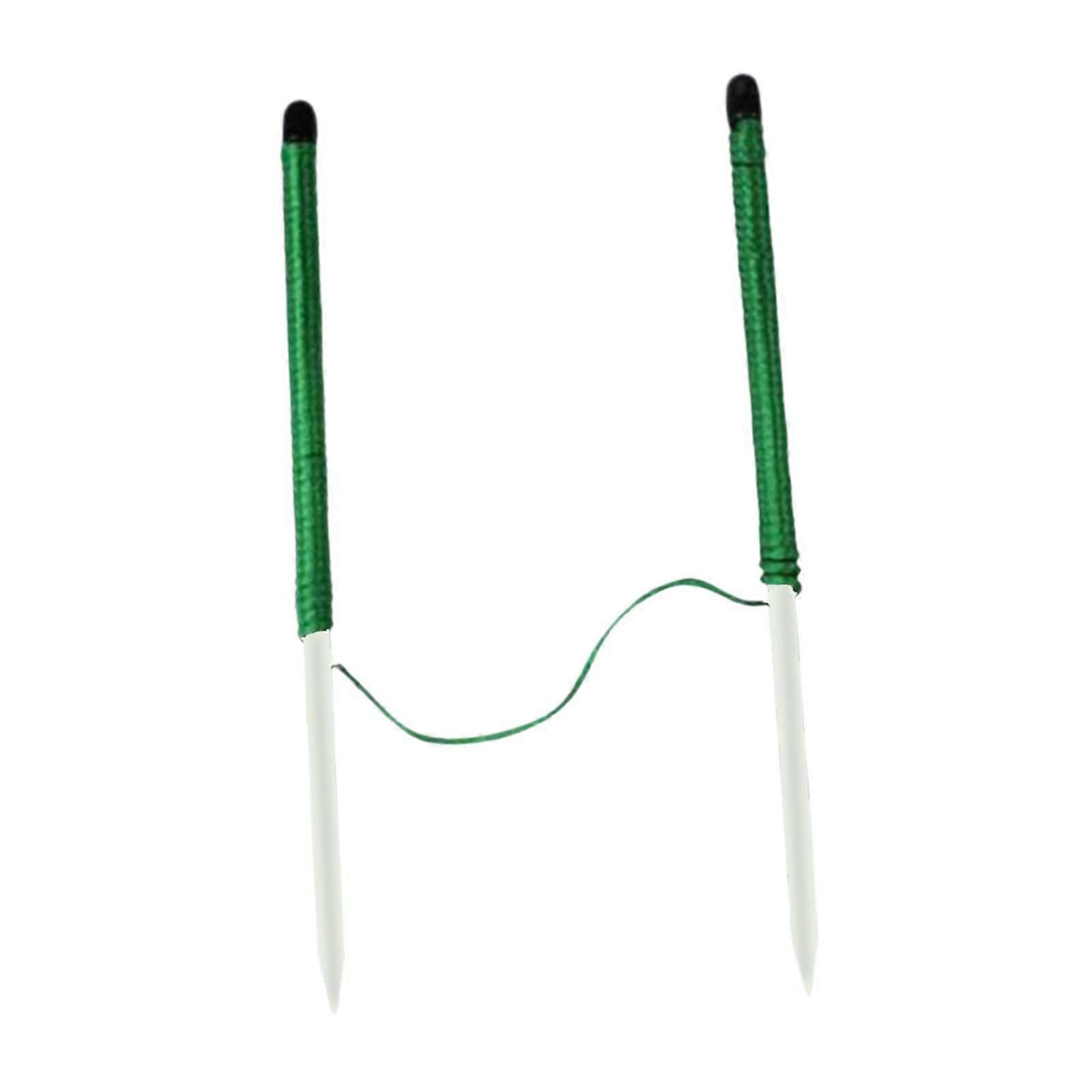 Golf Putting String avec Pegs Direction Corde Portable Alignement Entraînement Aide Jaune