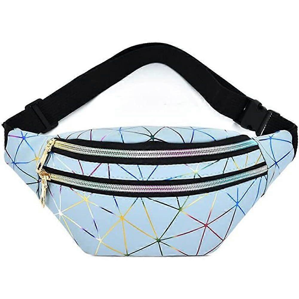 1pcs - PU waist bag - blue