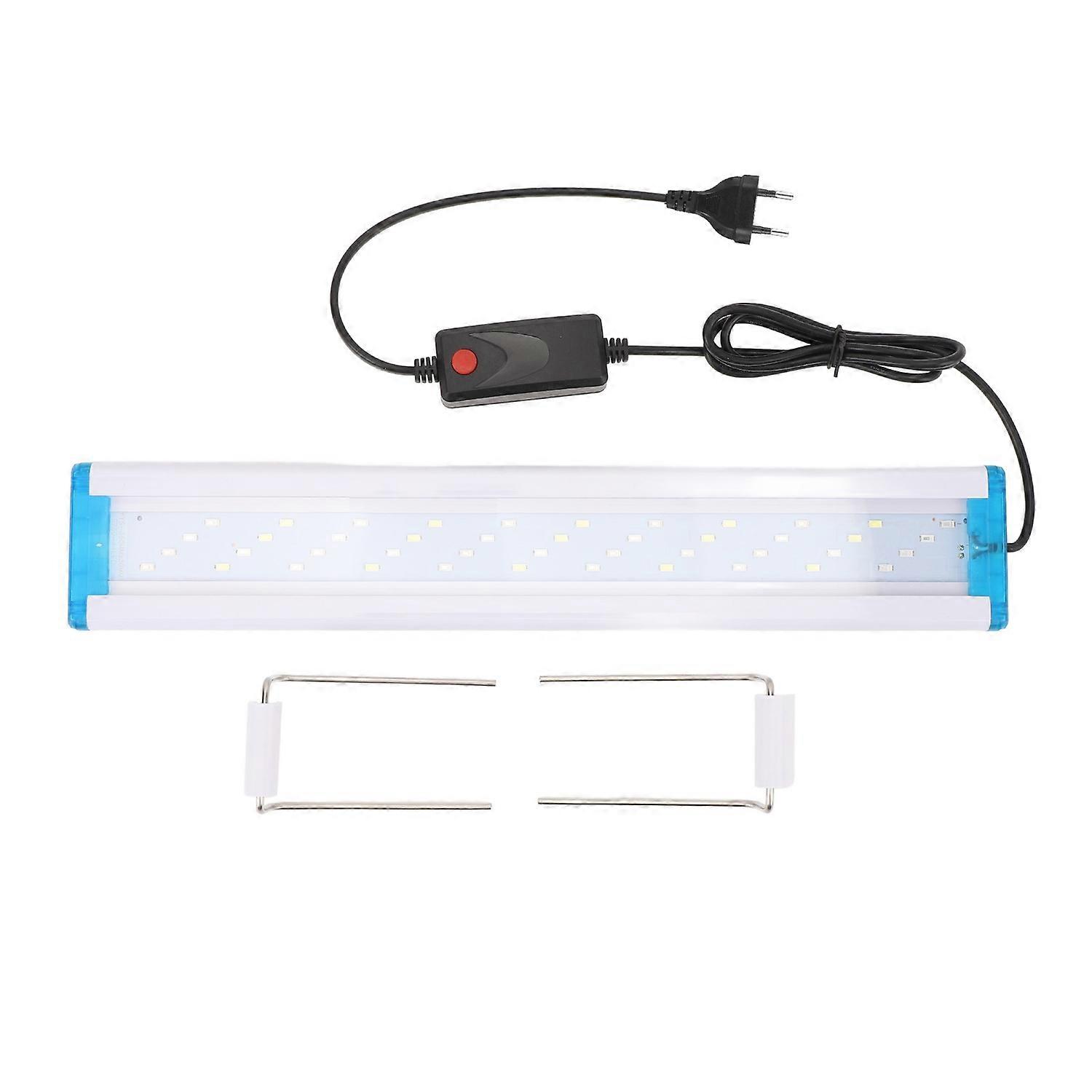 LED Aquarium Light PVC 3 Color Lighting Ultra Thin Fish Tank Light with Clip On Brackets for Home La
