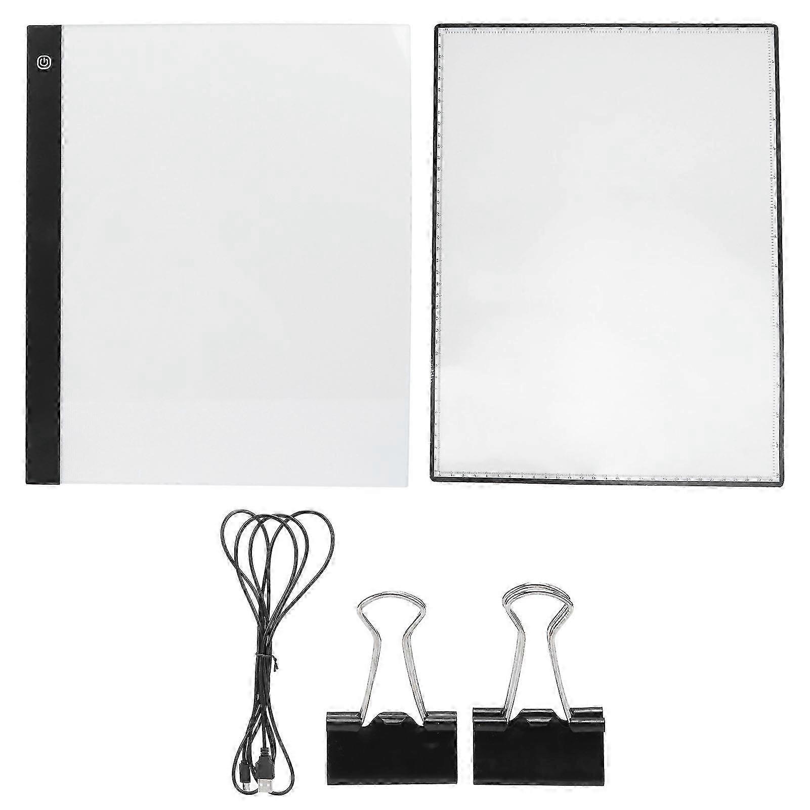 Light Pad Tracer Ultra Thin Adjustable Brightness Portable Light Board with USB Cable for Sketching