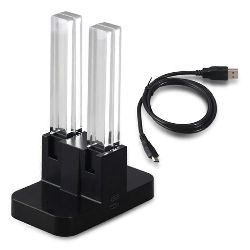 Dock de Carregamento 4 em 1 Compatível com Nintendo Switch com Indicação LED de Poste de Luz, Estação de Suporte de Carregador com Cabo de Carregamento