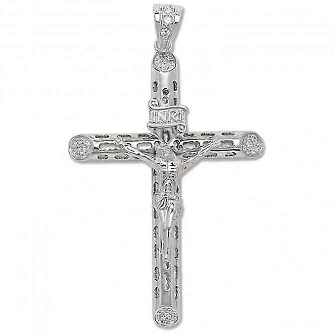 Acotis Silver Pendant Zirconia Crucifix G6232