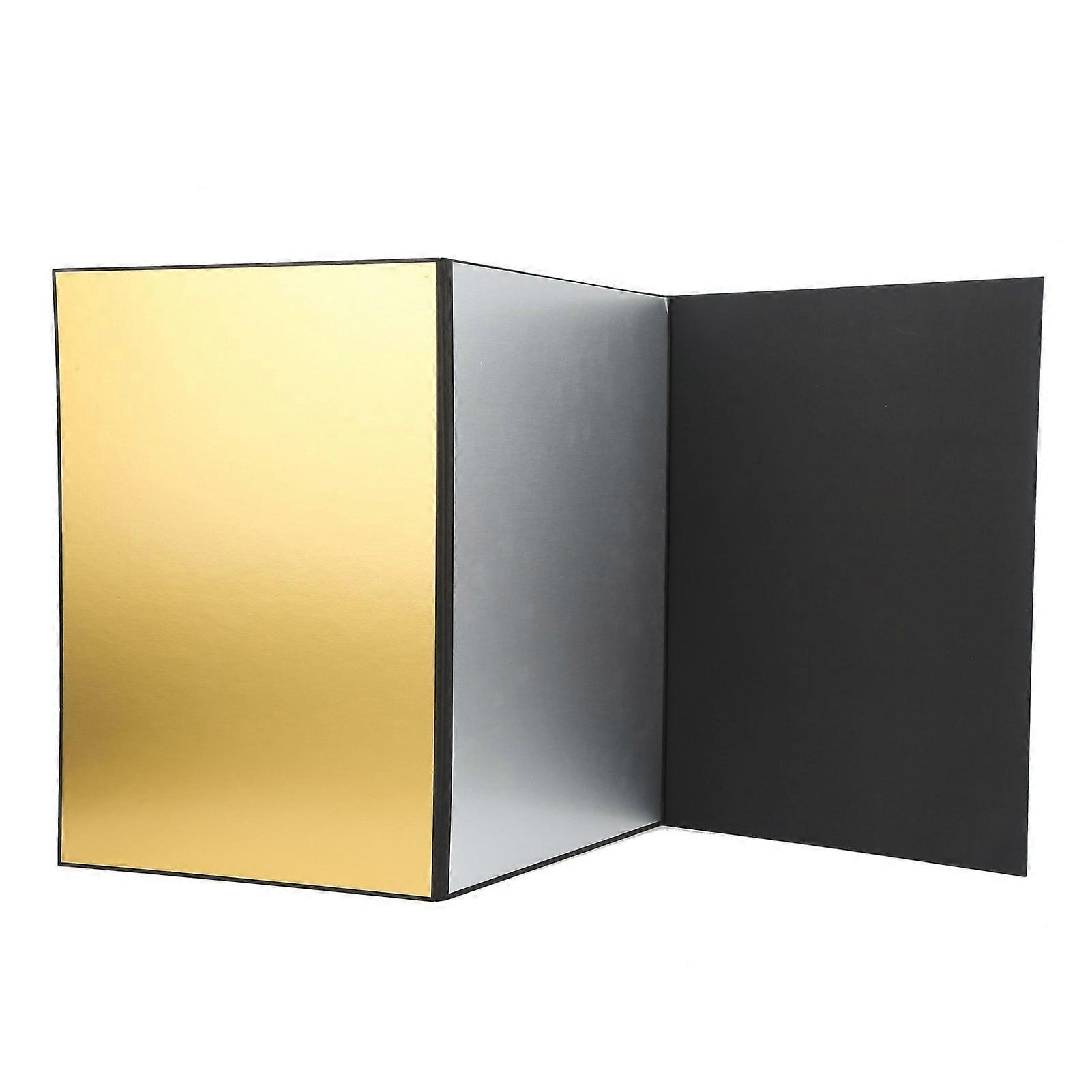 A3 Reflector 180 Degrees Collapsible 3 Colors Thicken Cardboard Light Diffuser Board for Camera Photography Accessory