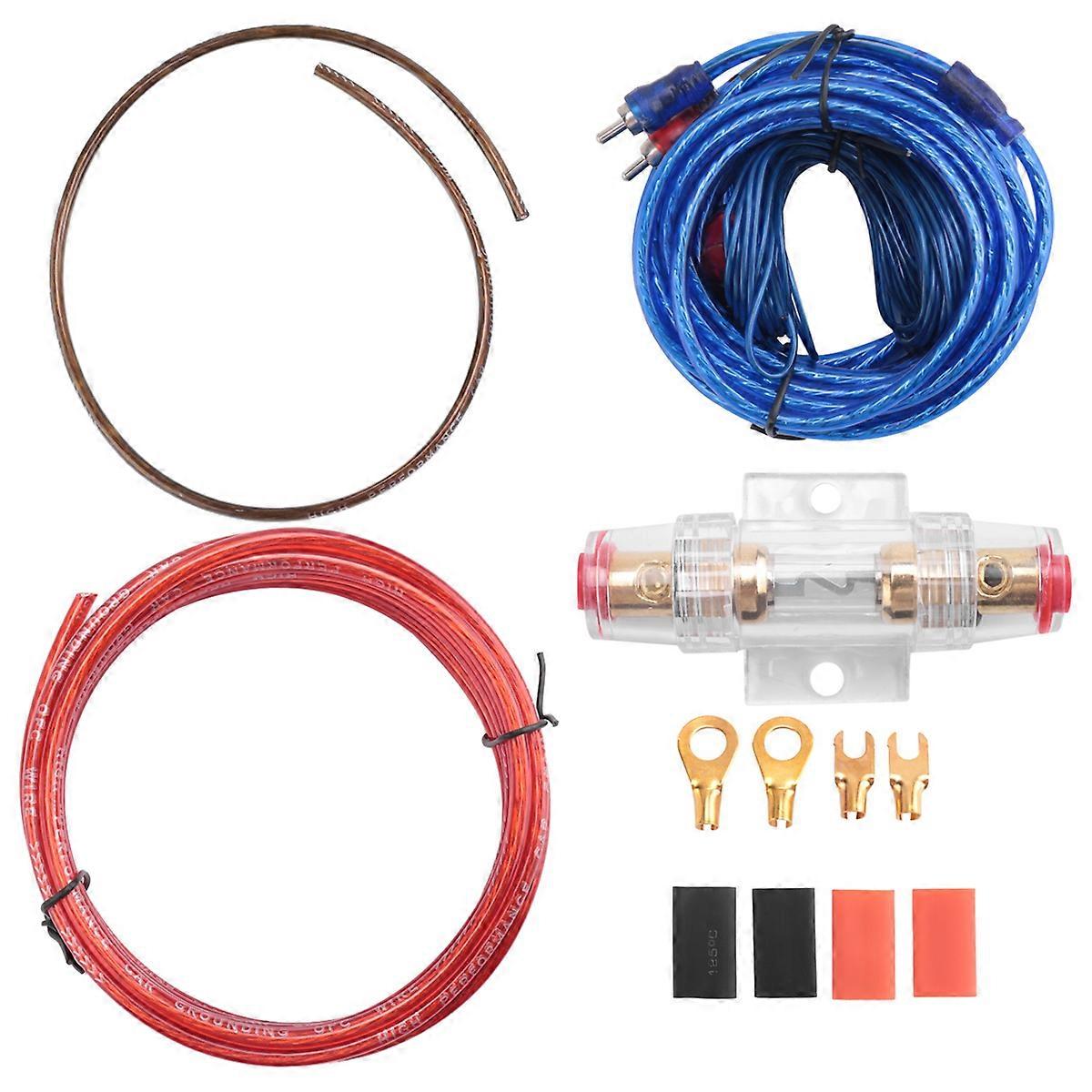 1500W Car Amplifier Installation Wiring Harness Kit 8GA Audio Cable