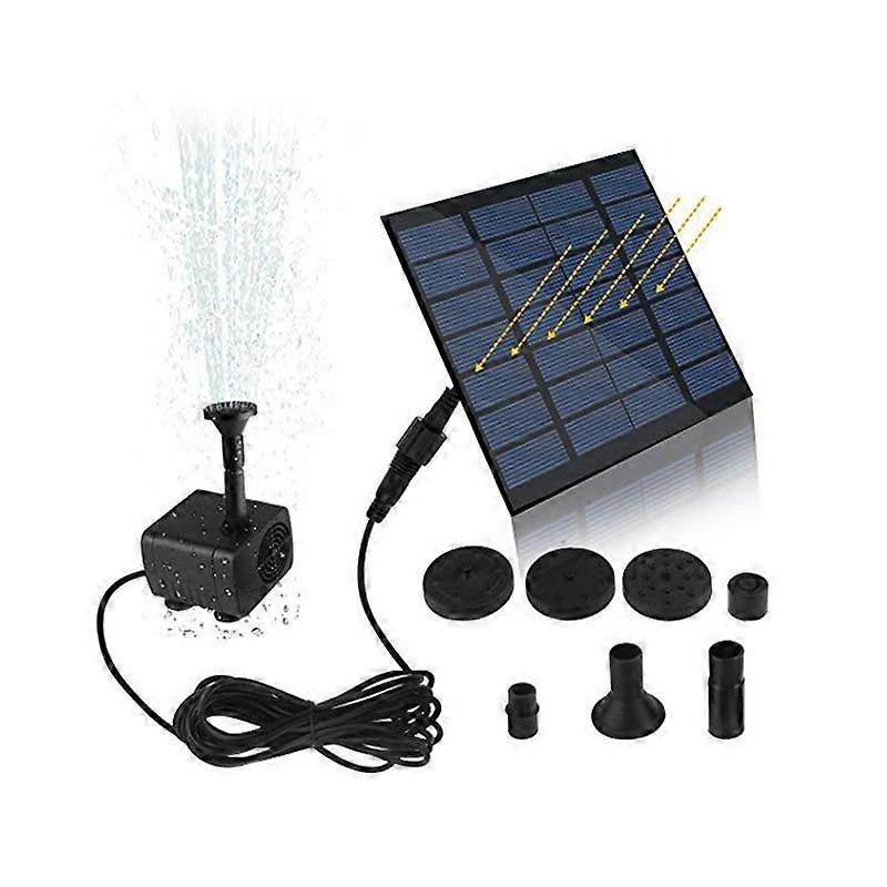 Solar Hydroponics Submersible Pump with 7 Nozzles Water Pump Filter