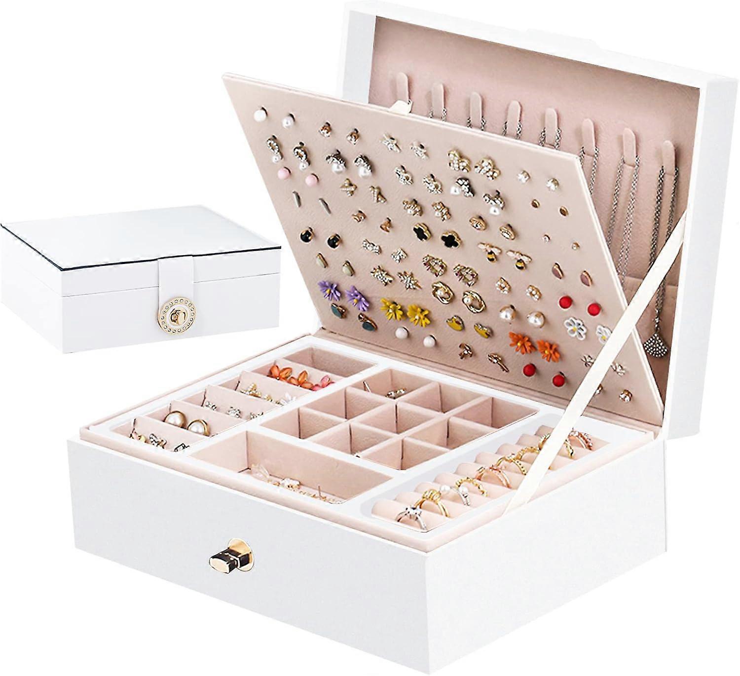 Smyckeskrin-vit 23*17*8.5cm