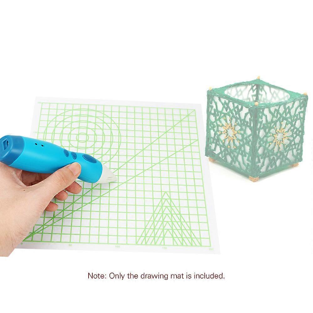 3D Printing Pen Mat Drawing Board with Multi-shaped Basic Template Art Supplies Tool 3D Pen Accessories Gift for Kids Adults