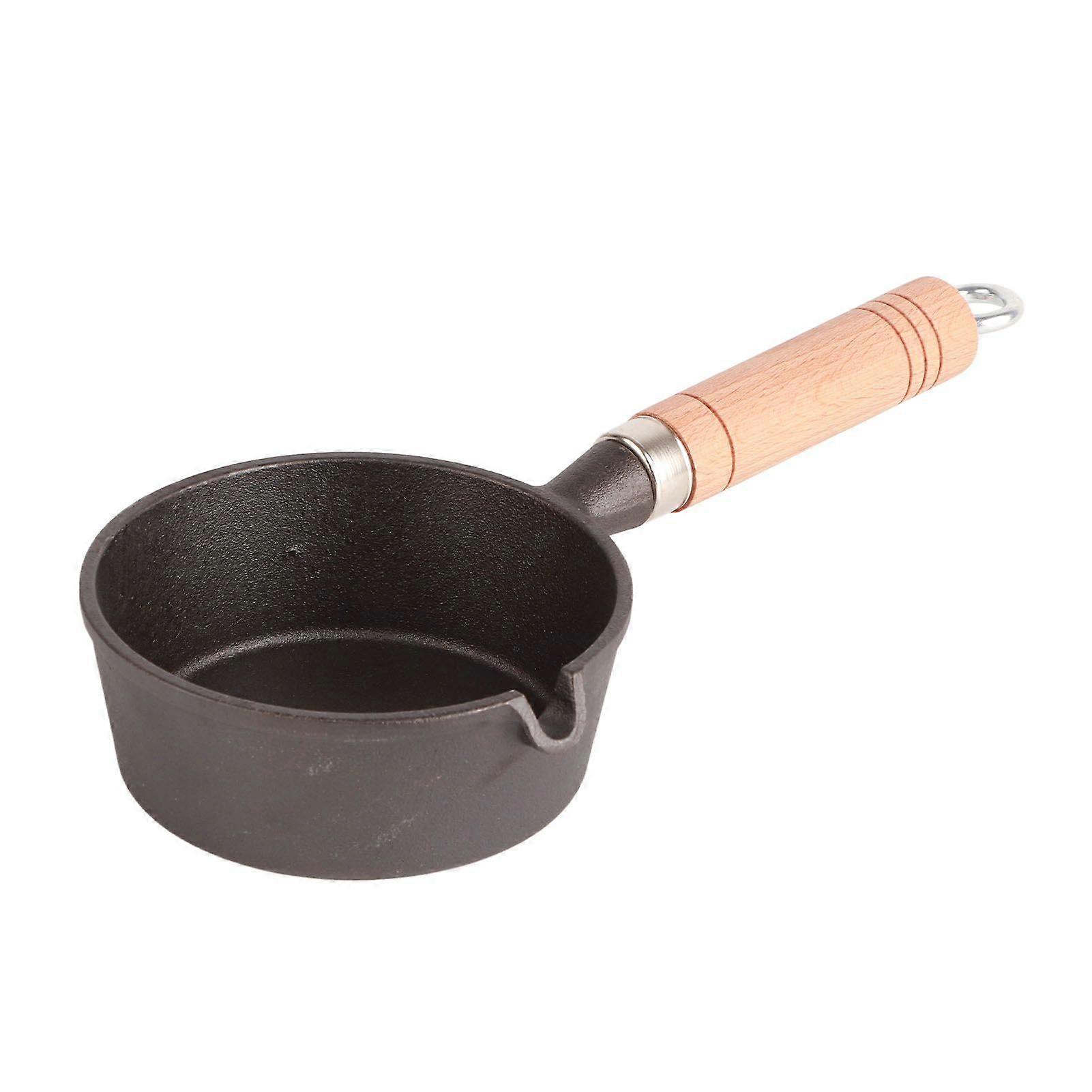 Mini Cast Iron Egg Pan, Small Frying Pan for Breakfast, 13cm