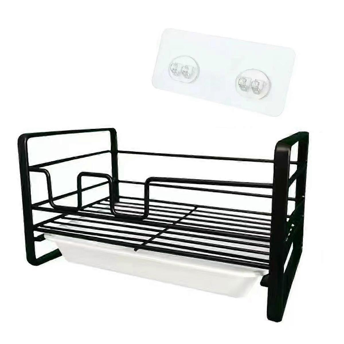 Sponge Holder Caddy with Drainer Tray for Kitchen Sink Organization