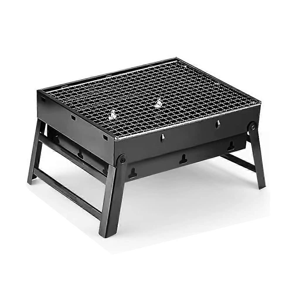 Folding Moving barbecue coal grill, barbecue table table top stainless steel smoking barbecue outdoor cooking camp beach picnic