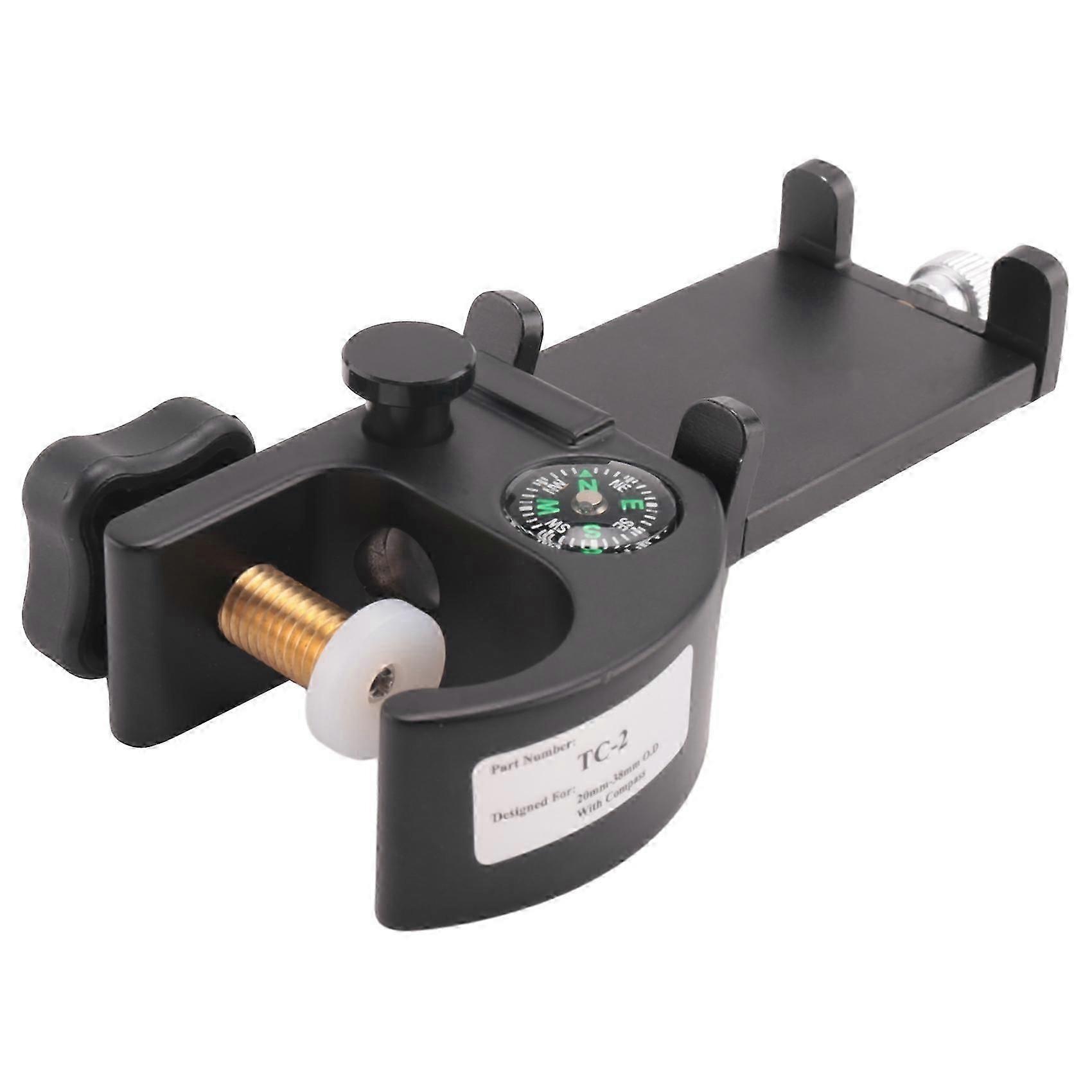 Bracket Cradle with Compass Phone Holder Pole Clamp for GPS for Data Collector Total Station