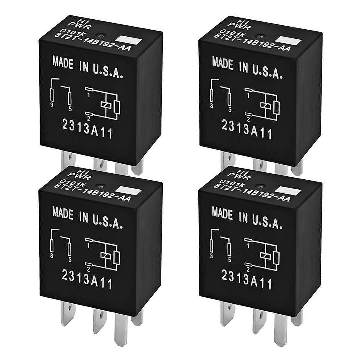 8T2T-14B192-AA Relay - 4-Pin 12VDC Automotive Relay for