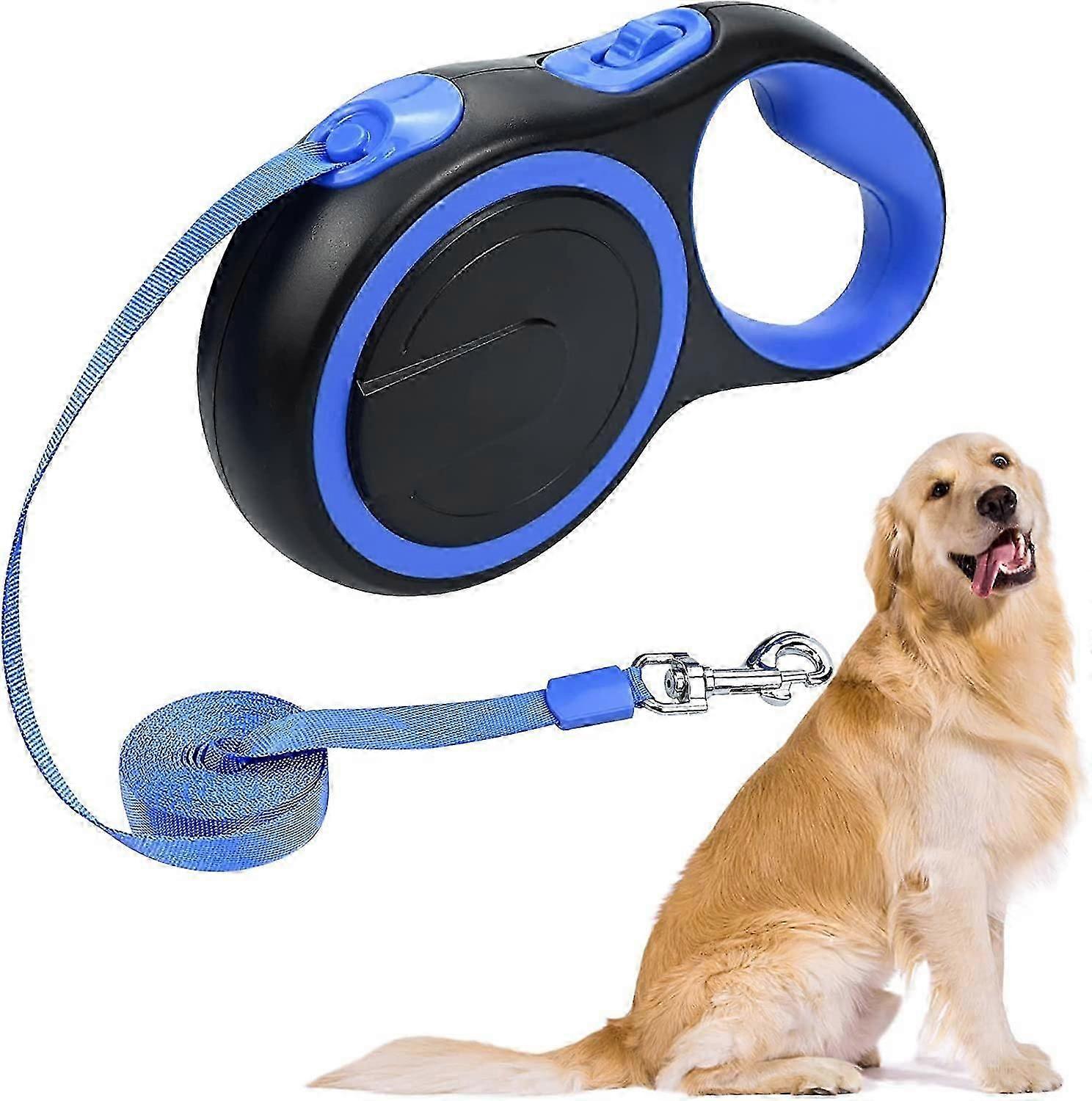 Automatic Retractable Pet Retractor with Non-Slip Handle 5M / 16FT (Grey)