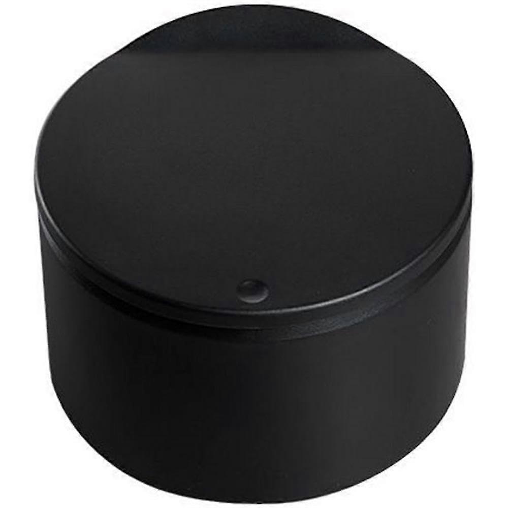 2.5 Liter / 0.6 Gallon Mini Cylindrical Trash Can with Press Top Lid, Round Waste Bin, for Countertop or Tabletop, Black