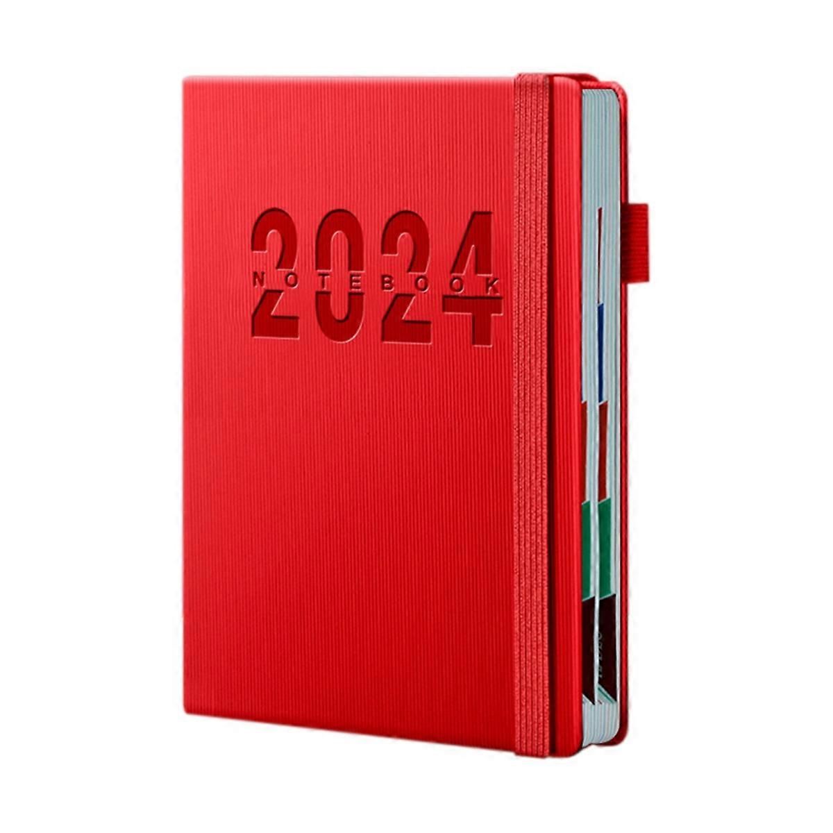 The Daily Plan Book is 365 Days, the Daily Schedule Book Red