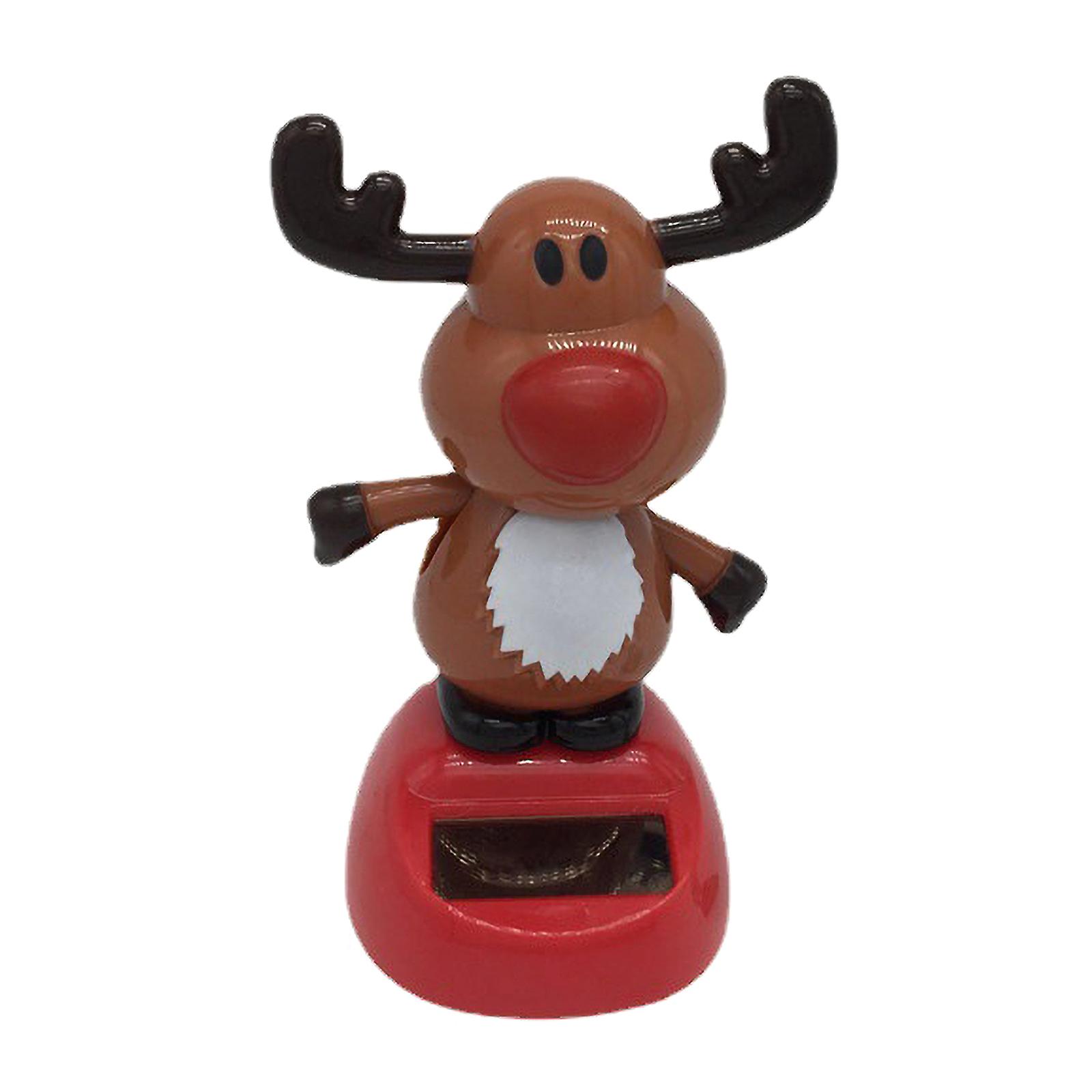Solar Cute Elk Christmas Tree Toy