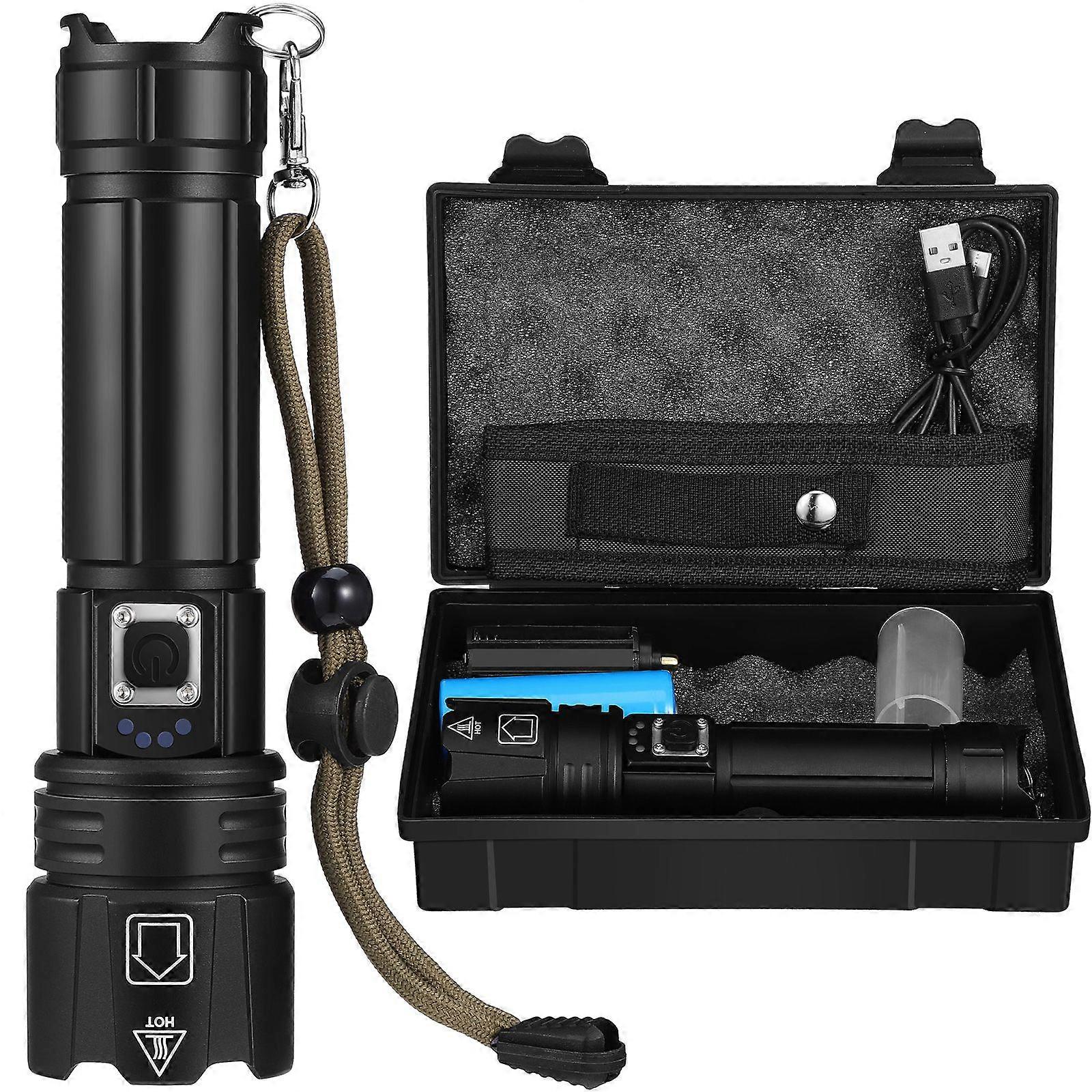 Flash Light Rechargeable Flashlights Led Flashlights Led Torch Multifunction Flashlight 5000mAh