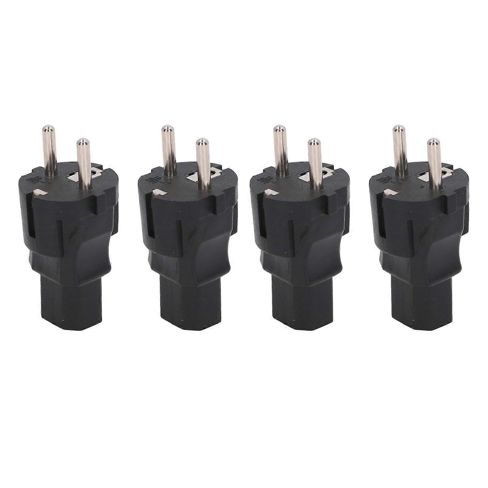 4PCS 2 Slot Plug to IEC320 C13 Power Professional to C13 Power Plug Adapter for Laptop Printer 100‑
