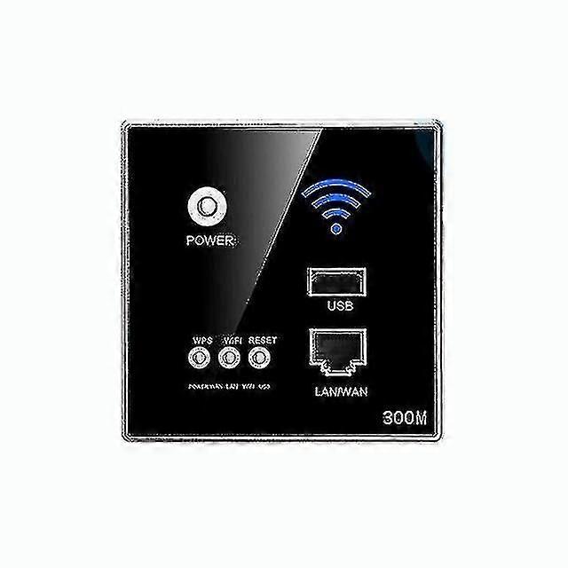 86 Type Black Acrylic Panel Universal Wall Trough Wireless Smart 300mb