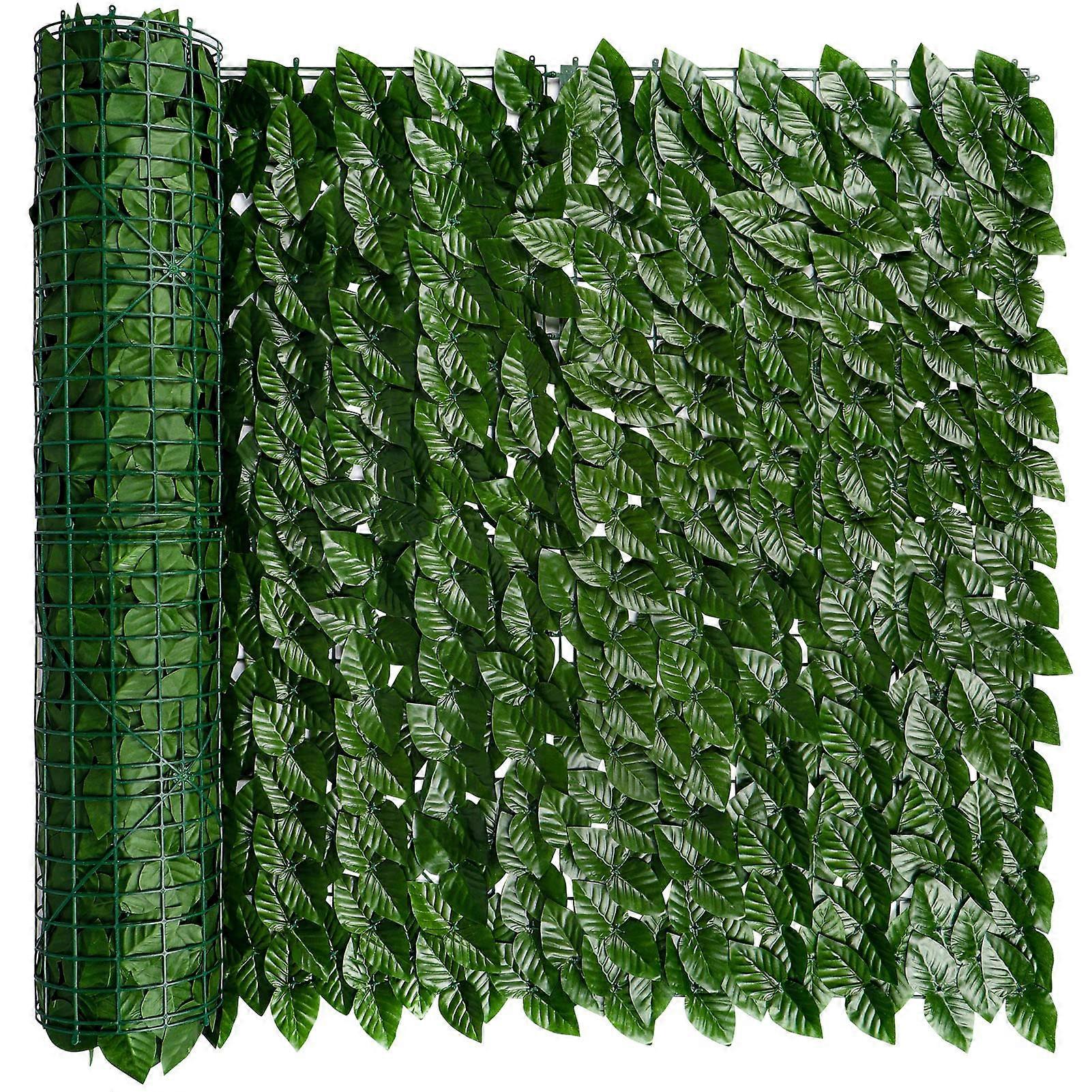 iCover Artificial Ivy Privacy Screen for Fence 39x157in, Strengthened Joint Design, Realistic Greenery, Durable Outdoor Use