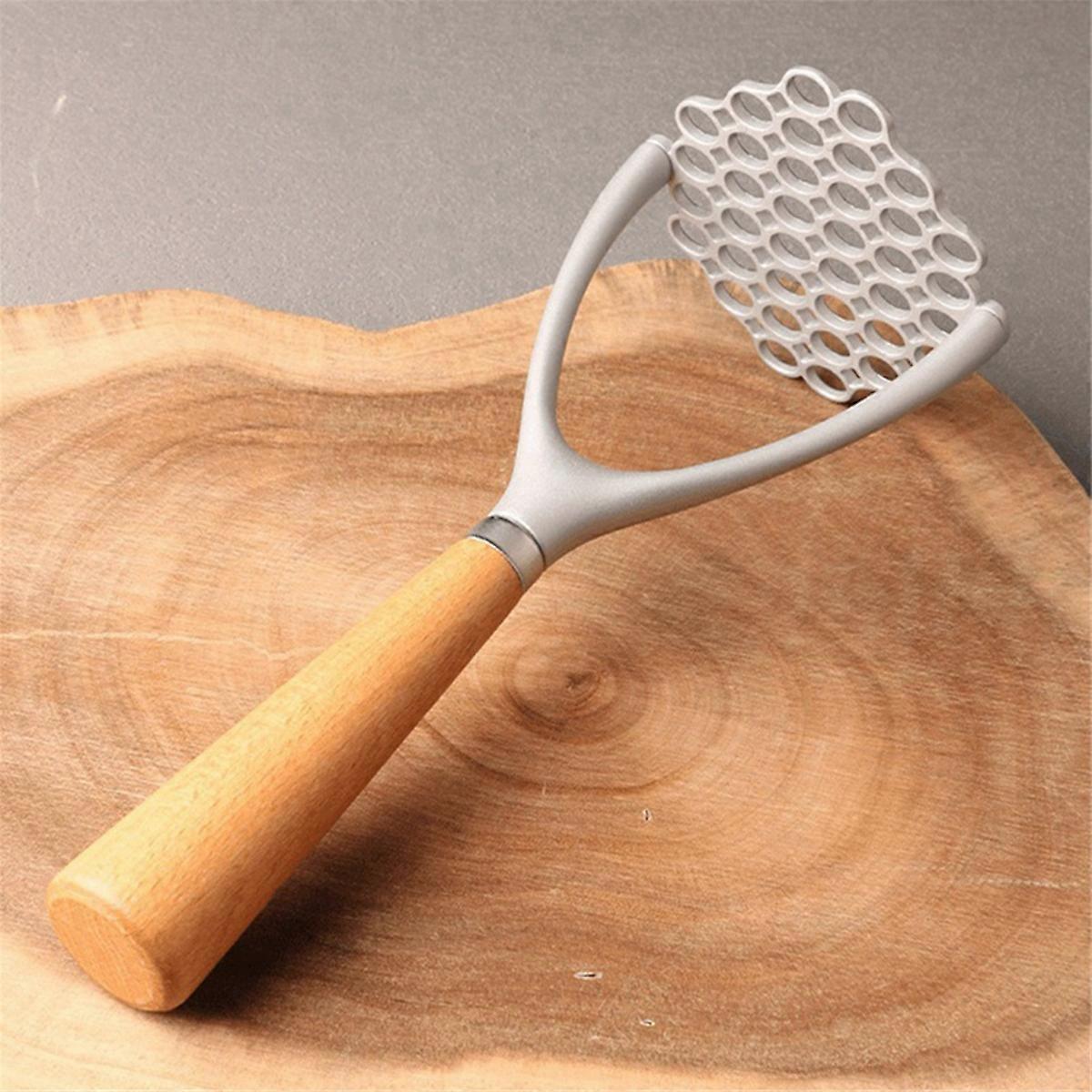 Potatoes Mud Pressure Wood Handle Potato Masher Ricer Vegetable Tools
