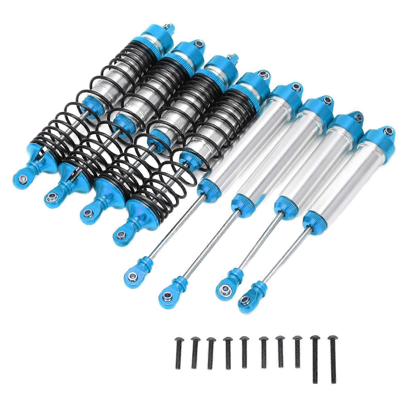 RC Shock Absorber Set Front and Rear Aluminum Alloy Shock Absorber Damper for TRAXXAS UDRBlue