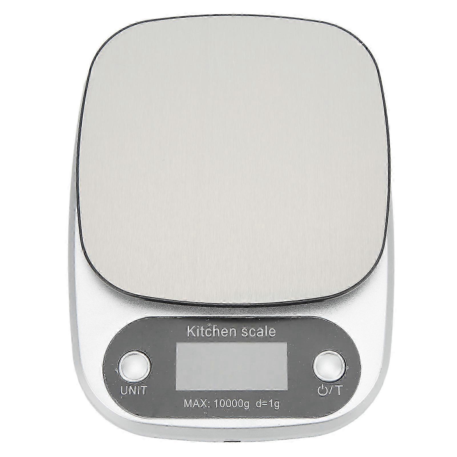 Kitchen Food Scale High Accuracy Fast Cleaning Led Screen Blue Backlight For Baking Cooking