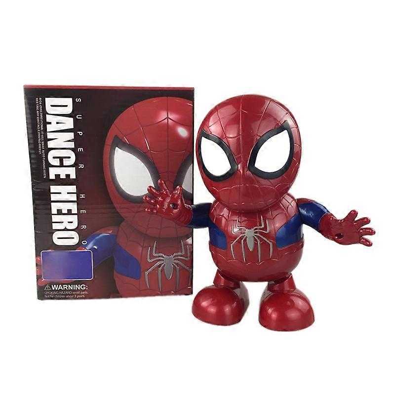 Dancing Super Hero Toy Action Figure Man Robot Toys with Lights Music Interactive Educational Gift For Kids