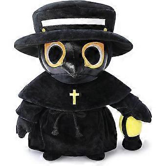 Plague Doctor Plush Toy, 16" Big Weighted Spook Cute Stuffed Plushie Pillow Doll, Soft Large Fluffy Halloween Hugging Cushion Decor, Present for Kids