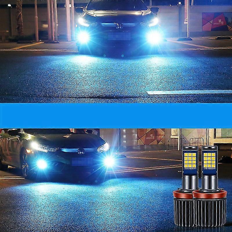 2pcs Led Bulb H8 H11 Auto Fog Light H3 H27 880 881 9005 Hb3 9006 Hb4 Lemon Green Car Lamp 1200lm 12v Drl Driving Running Lamp